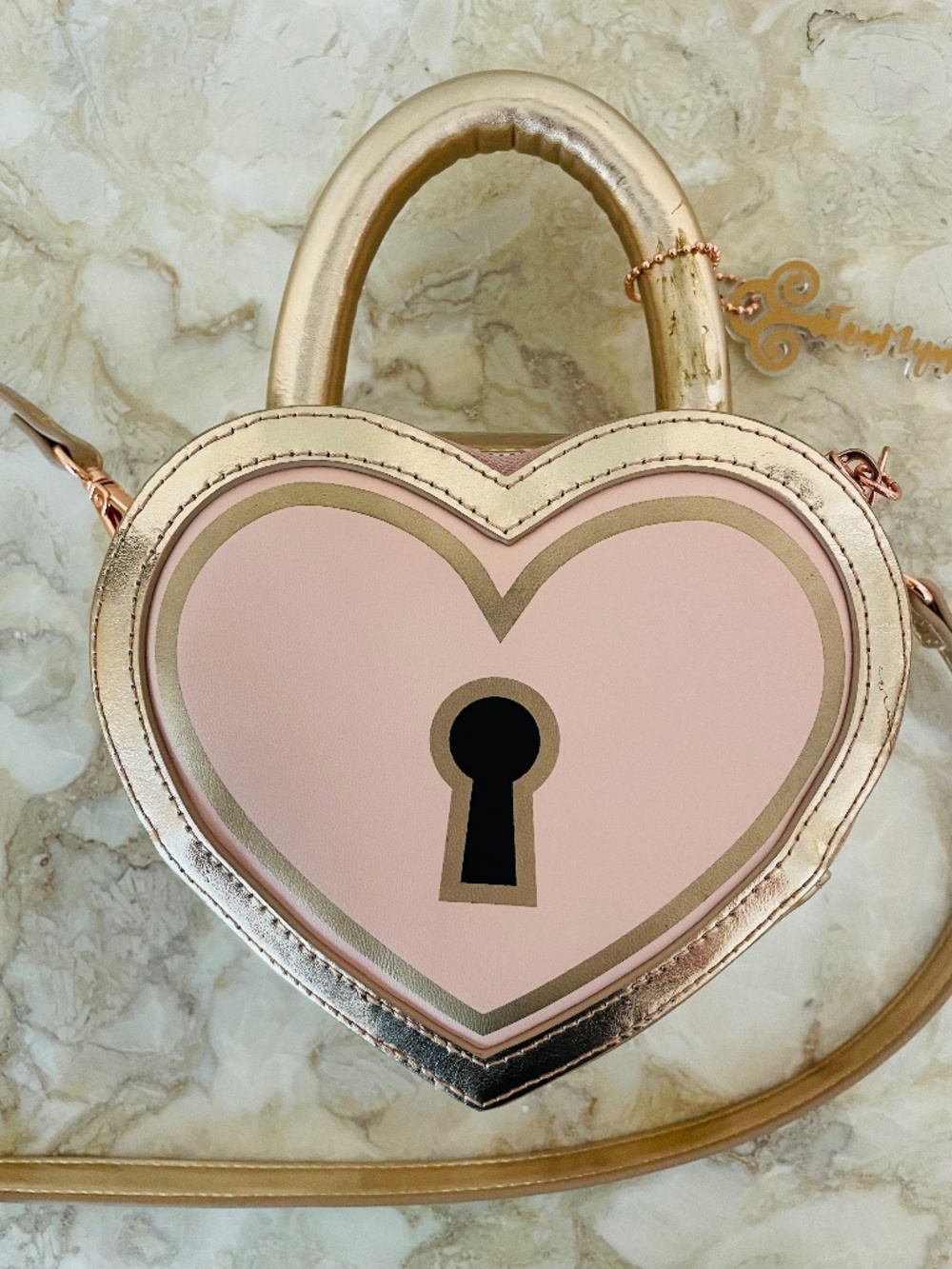 Betsey Johnson Key to My Heart crossbody limited edition purse